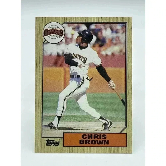 Chris‎ Brown #180 San Francisco Giants Vintage 1987 Topps TCG MLB Mint - Picture 1 of 2